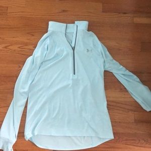 Light blue under armour quarter zip medium